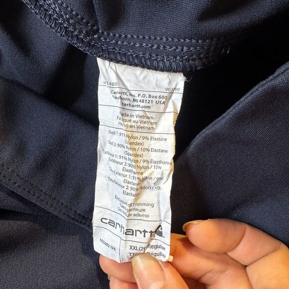 Carhartt Women's Force Fitted Midweight Utility Legging XXL Navy Blue - Picture 3 of 11